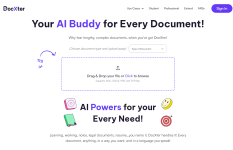 Image: Upload your document to DocXter and start your conversation with it