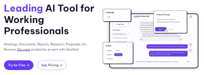 Image: DocXter, an AI tool to chat with PDF or any other document(s)
